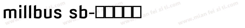 millbus sb字体转换